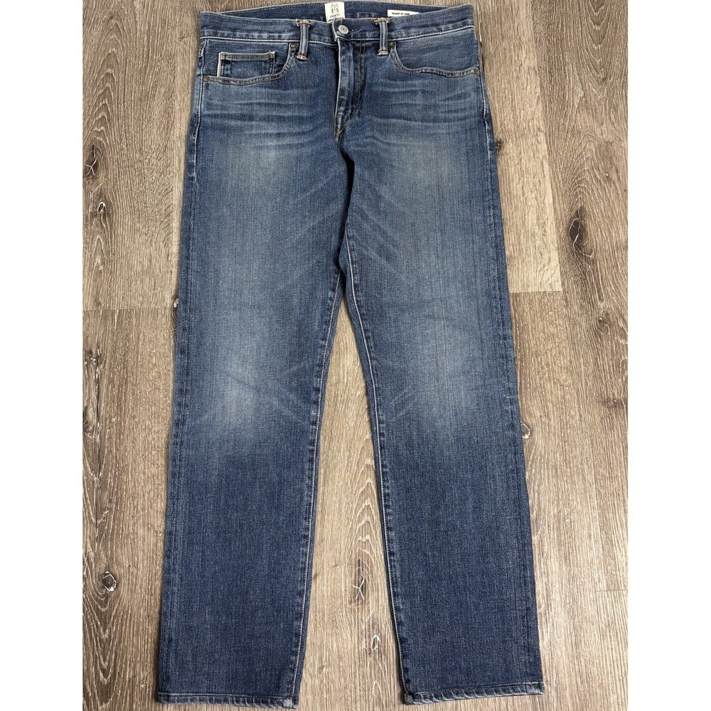Hiroshi Kato The Pen Slim‎ Jeans Mens 31 (32)x30 Rain Wash Japanese Selvedge USA
